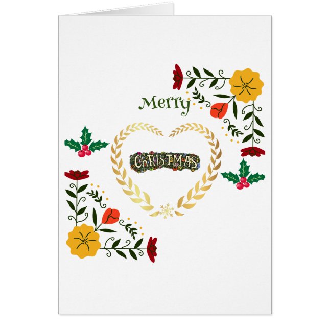 Tarjetas Navideñas Elegantes de Vacaciones (Frente)