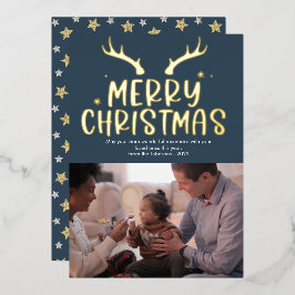 Tarjetas Navideñas Modernas con Foto de Estrellas