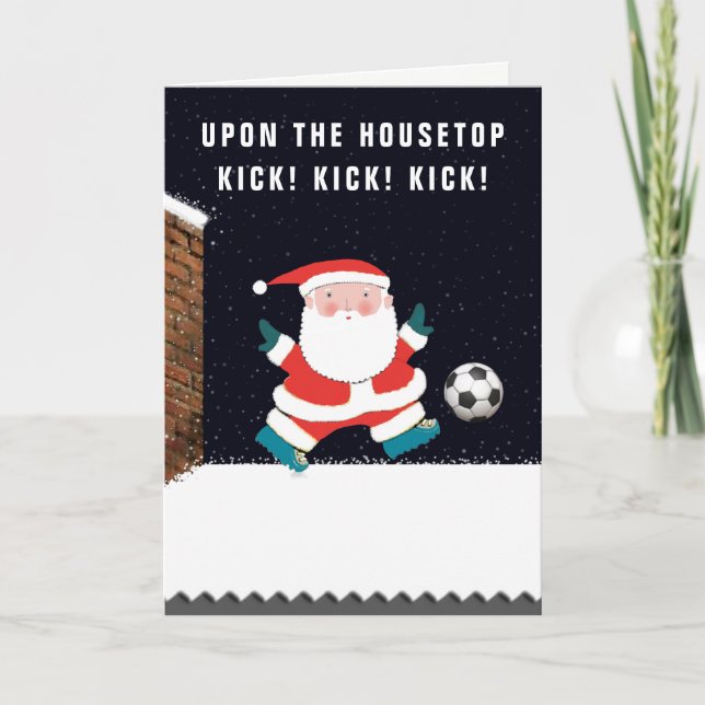 Tarjetas navideñas para Navidades de fútbol (Anverso)