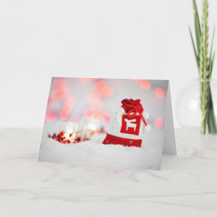 Tarjetas navideñas rojas suaves