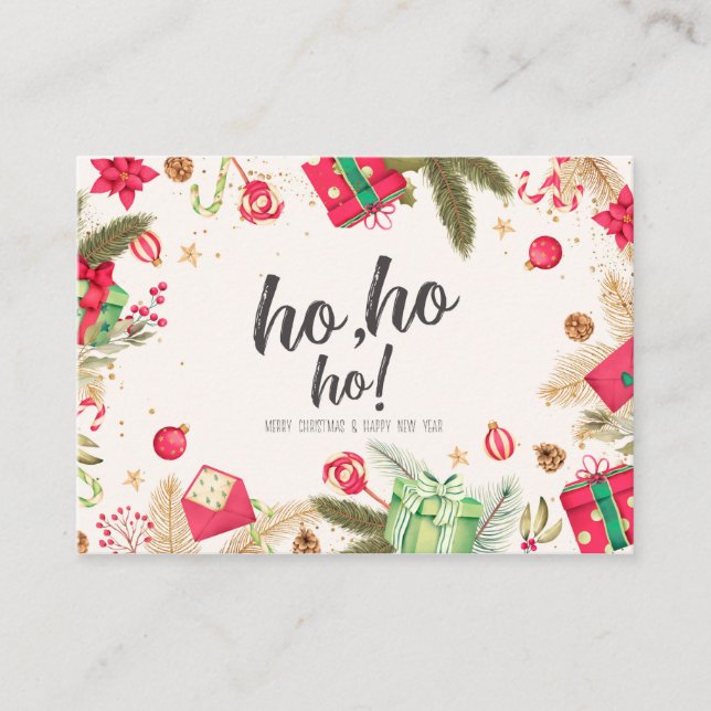 Tarjetas navideñas vintage (Anverso)