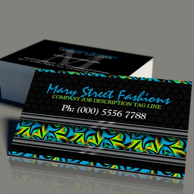 Tarjetas Negras de Negocios con Graffiti Neon Verd (Subido por el creador)