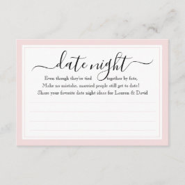 Tarjetas nocturnas Glam de París | Ducha de novia
