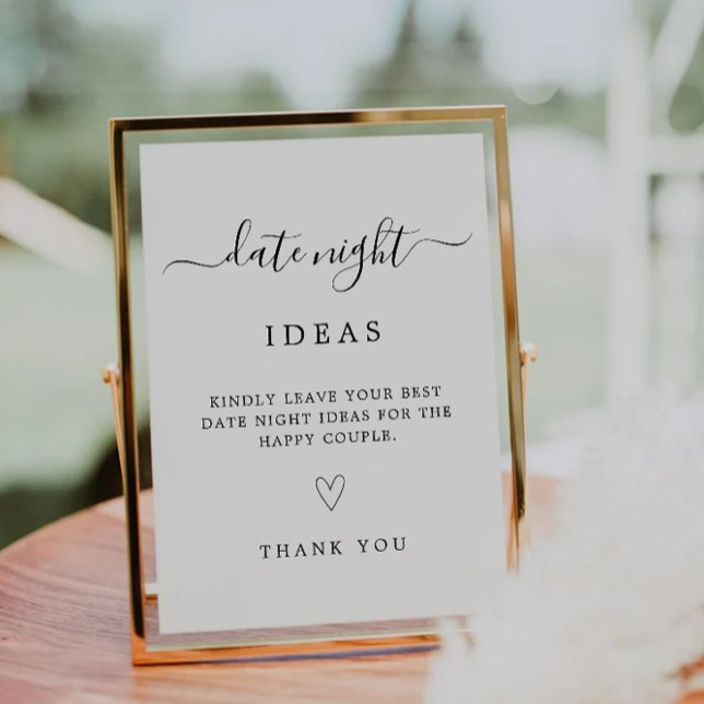 Tarjetas nocturnas | Plantilla de juego de ducha d (Date Night Cards | Bridal Shower Game Template Ped)
