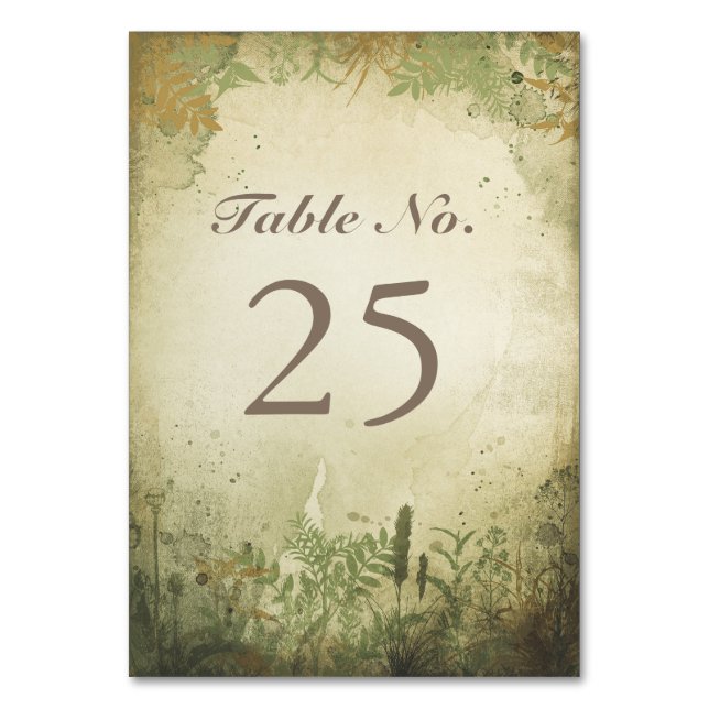 Tarjetas numéricas rusas de WOODLAND (Anverso)