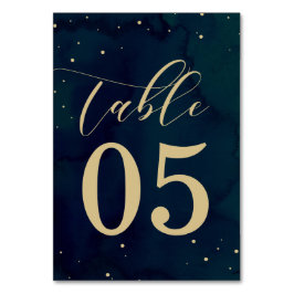 Tarjetas numero de tabla de casamiento de invierno