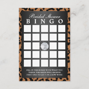 Tarjetas nupciales del bingo de la ducha del