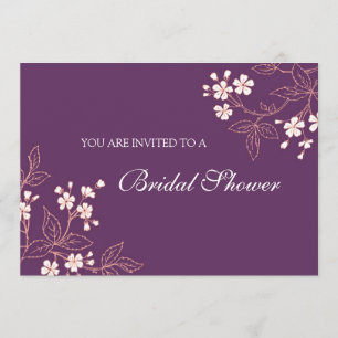 Tarjetas nupciales florales de la invitación de la