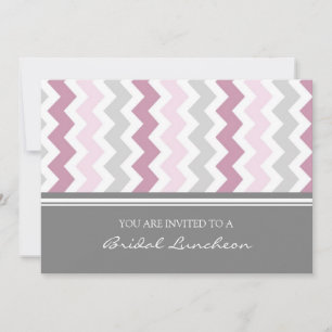 Tarjetas nupciales grises rosadas de la invitación