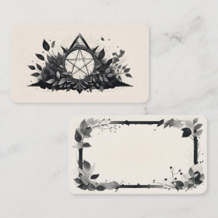 Tarjetas Oracle Pentagram en blanco