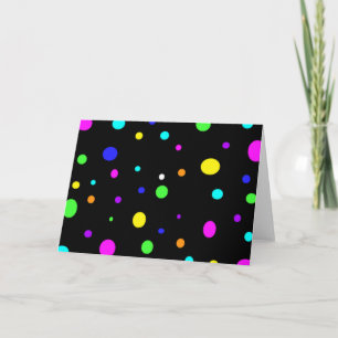 Tarjetas orbs-greeting de color