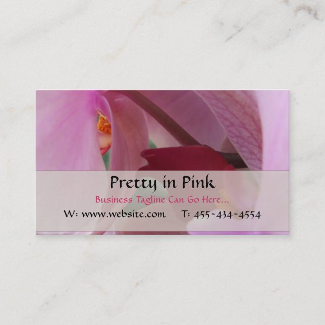 Tarjetas Orchid Business (Anverso)