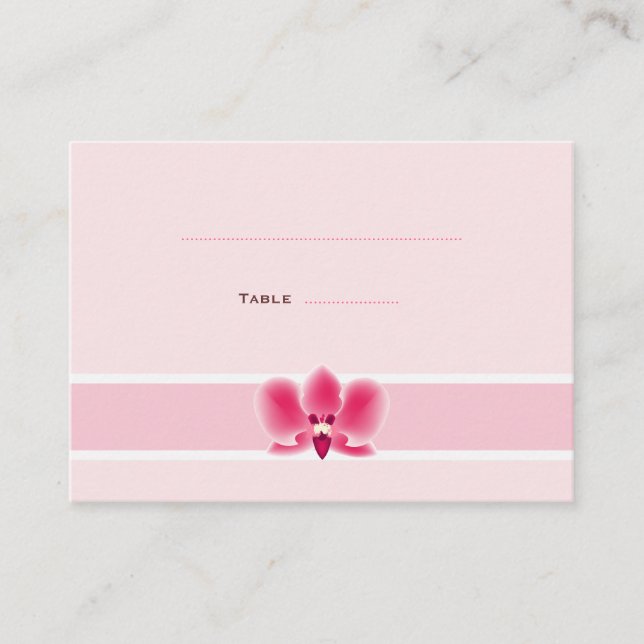 Tarjetas Orquídea Rosa (Anverso)