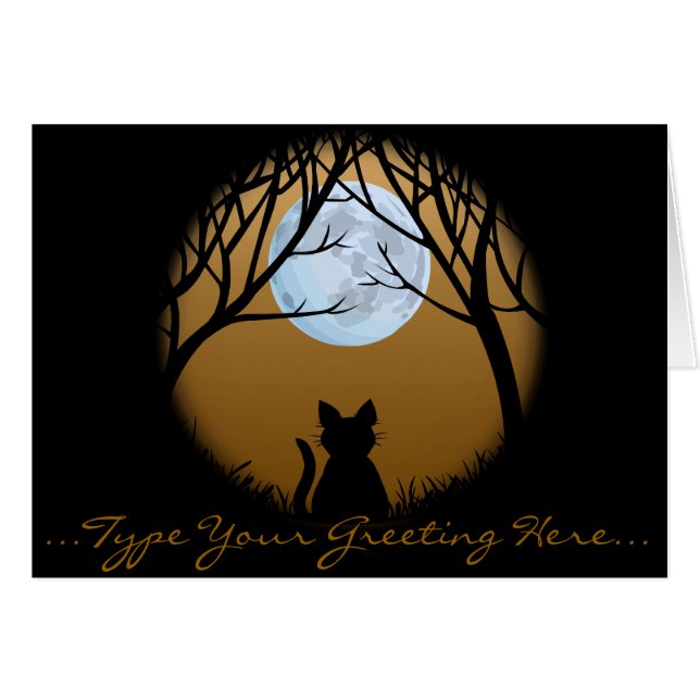 Tarjetas para gato Personalizado Tarjetas para el  (Anverso (Horizontal))