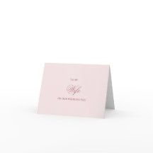 Tarjetas para mi esposa el día de la boda