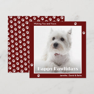 Tarjetas para Navidades de fotos de perros Westie