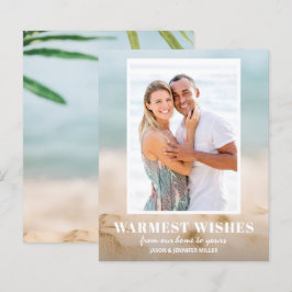 Tarjetas para Navidades de fotos de playas de aren