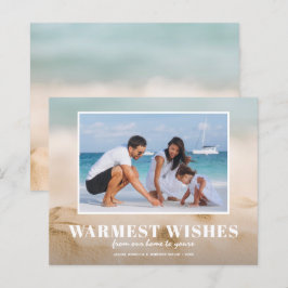 Tarjetas para Navidades de fotos de playas de aren