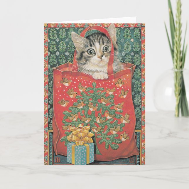 Tarjetas para Navidades de gato (Anverso)