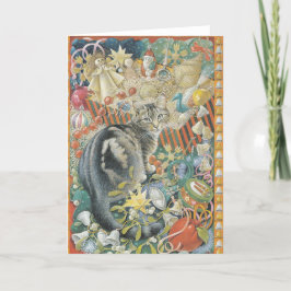 Tarjetas para Navidades de gato