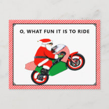 Tarjetas para Navidades de motocicleta
