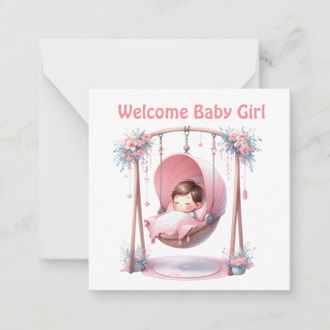 Tarjetas para niñas bebés (Anverso)