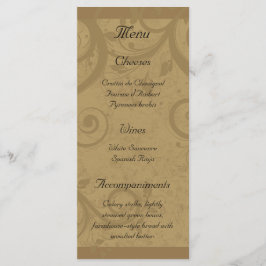 Tarjetas para rack de menú Fiesta de vino y queso