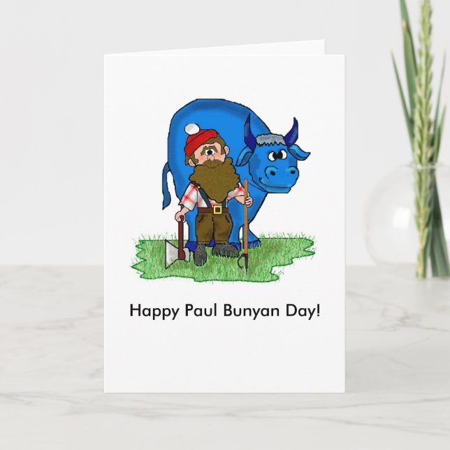 Tarjetas Paul Bunyan Day Note de Brownielocks (Anverso)