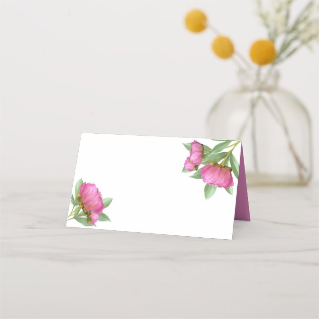 Tarjetas Peonies Blank Place (Anverso)