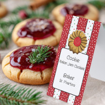 Tarjetas Pequeñas de Galletas Italianas Lindas par