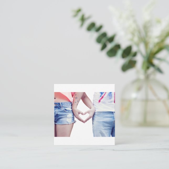 Tarjetas pequeñas planas (Anverso de pie)