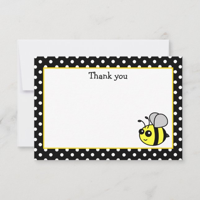 Tarjetas pequeñas planas de agradecimiento amarill (Anverso)