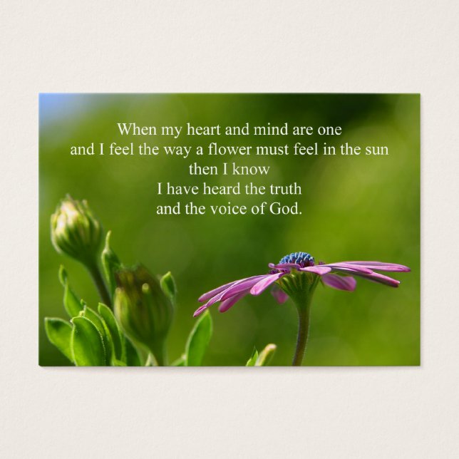 Tarjetas personales inspiradoras (Frente)