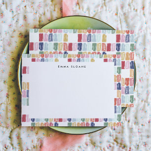 Tarjetas personales personalizadas de joyas pintad