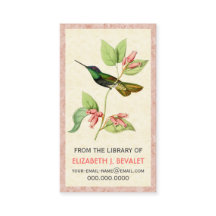 Tarjetas personalizadas colibrí magnífico de los