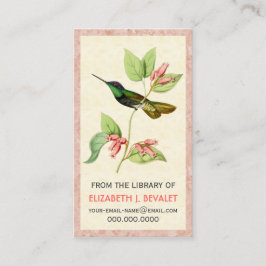 Tarjetas personalizadas colibrí magnífico de los