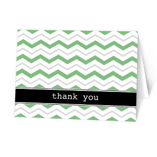 Tarjetas Personalizadas de Agradecimiento Chevron 
