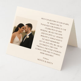 Tarjetas Personalizadas de Agradecimiento – Elegan