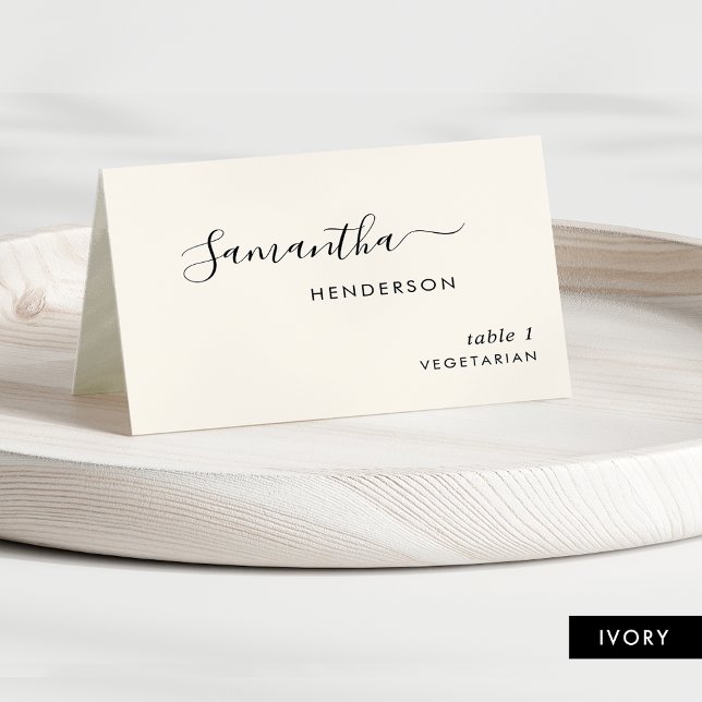 Tarjetas Personalizadas de Boda Marfil con Letra C (Subido por el creador)
