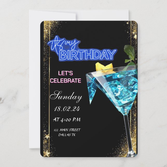 Tarjetas Personalizadas de Cumpleaños (Anverso)