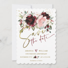 Tarjetas personalizadas de fecha de guardado para 