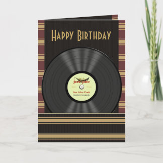Tarjetas personalizadas de grabación de vinilo de 