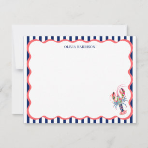 Tarjetas personalizadas de langosta Papelería pe