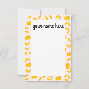 Tarjetas Personalizadas de Macarrones con Queso