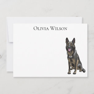 Tarjetas personalizadas de Pastor Alemán Negro