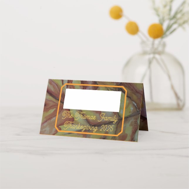 Tarjetas personalizadas de plaza de la familia de  (Anverso)