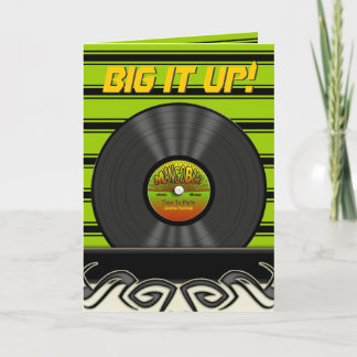 Tarjetas personalizadas de registro de vinilo de r