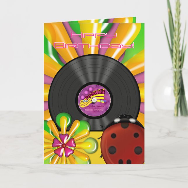 Tarjetas personalizadas de registro de vinilo psic (Anverso)
