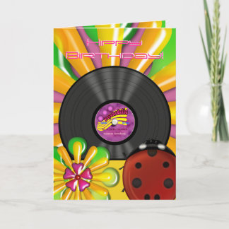 Tarjetas personalizadas de registro de vinilo psic