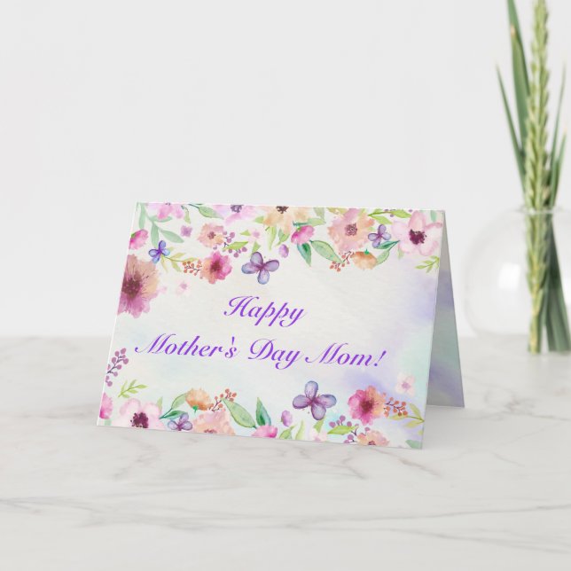 Tarjetas personalizadas del día de la madre con tu (Anverso)